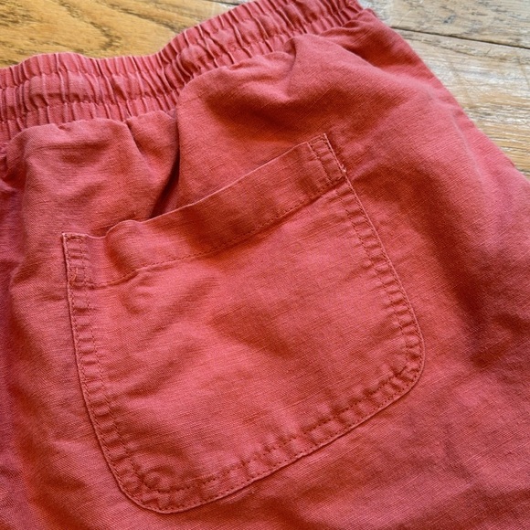 Linen shorts. Terracotta - Picture 11 of 11